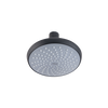MILA Premier (Black and Grey) Shower Head - MSXX0001GY, Shower Head surface, Single Function, Grey Head with Chrome Back, Single flow
