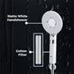 MILA Blanc Hand Shower - MBHC0204WT, Matt White Hand Shower, Multi Function, 3 Function Filter Shower: Rain/Center Water/Slow Stop Water