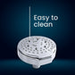 Mila Cliq Shower Head- ABS shower head surface, MSXX0100CM, Multi function :Rain/Mist/Massage/Mixed Spray
