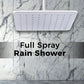 Mila Dazzle Rain Shower, Shower Head surface with Chrome Rain Shower Head, Single Function,  MSXX0304CM, Full Spray, 305 * 305mm