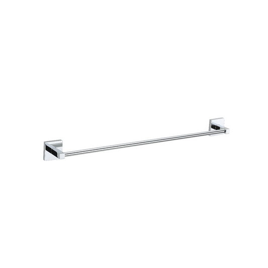 MILA Floro Towel Rod 24 inch - Square - SS304 Chrome        Chrome Plated        MAXX7010CM        Towel Rod 24"