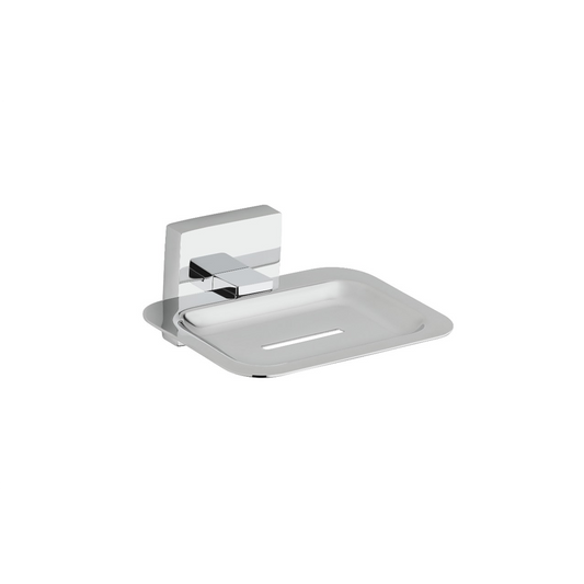 MILA Floro Soap Dish - Square - SS304 Chrome        Chrome Plated        MAXX7007CM        Soap Dish - Steel