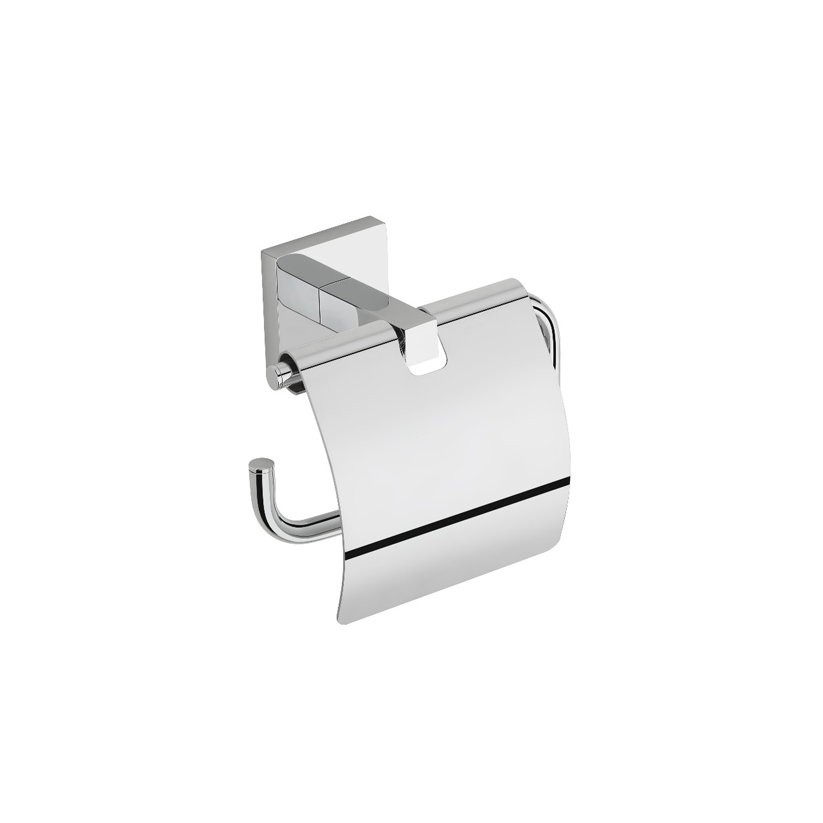 MILA Floro Tissue Paper Holder with Flap - Square - SS 304 Chrome        Chrome Plated        MAXX7006CM        Tissue Paper Holder